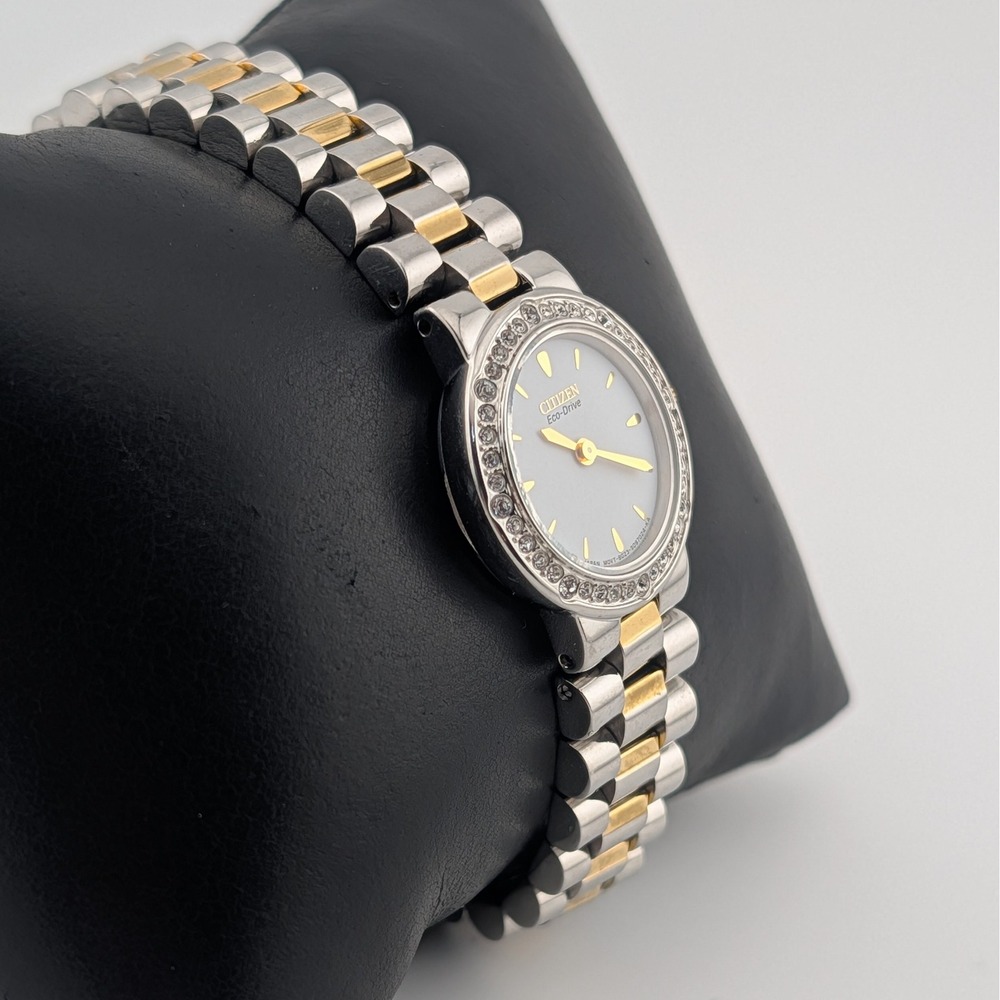 Citizen Eco-Drive B023-S065003 Crystal Bezel Two-Tone Women's Watch - Picture 6 of 10
